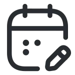 Calendar Edit SVG Icon